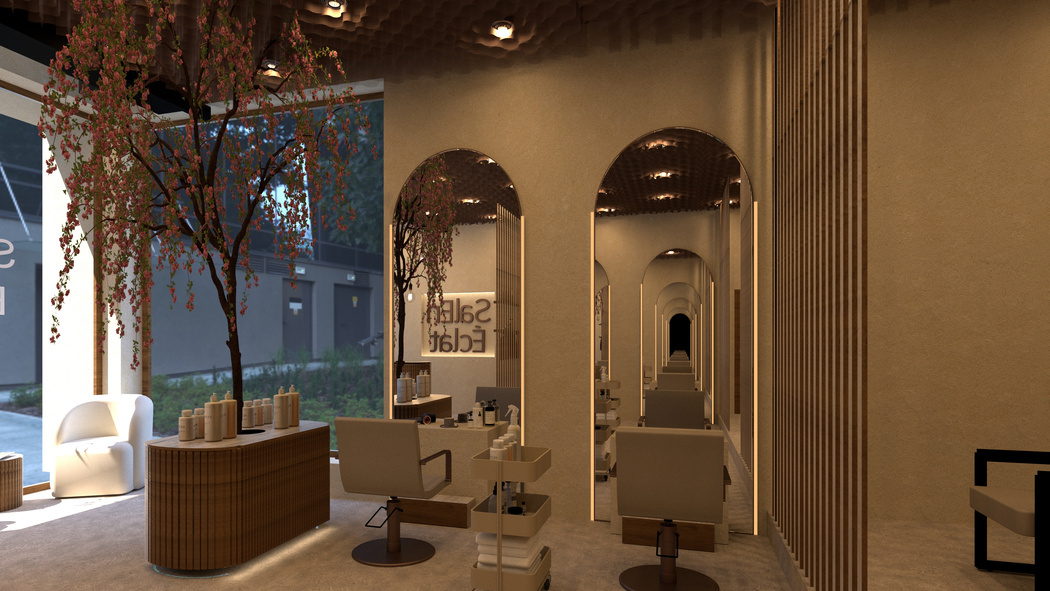 Salon Éclat: Stylingpladser mod facaden